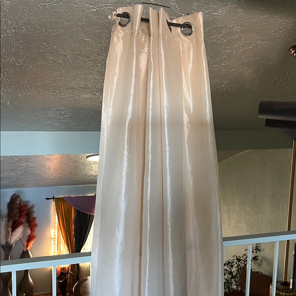 Elegant Cream Grommet Curtain
